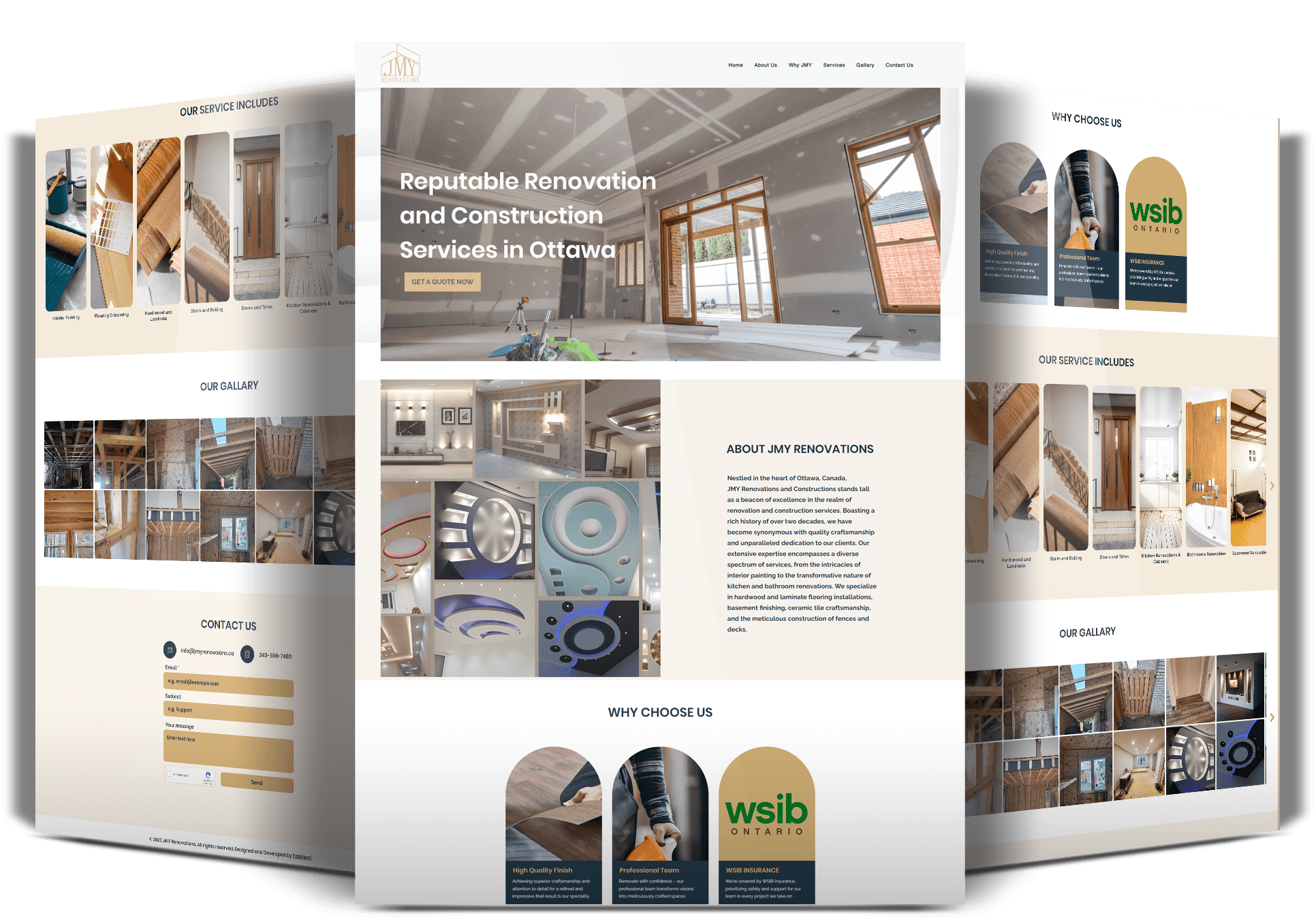 JMY Renovations website mockup