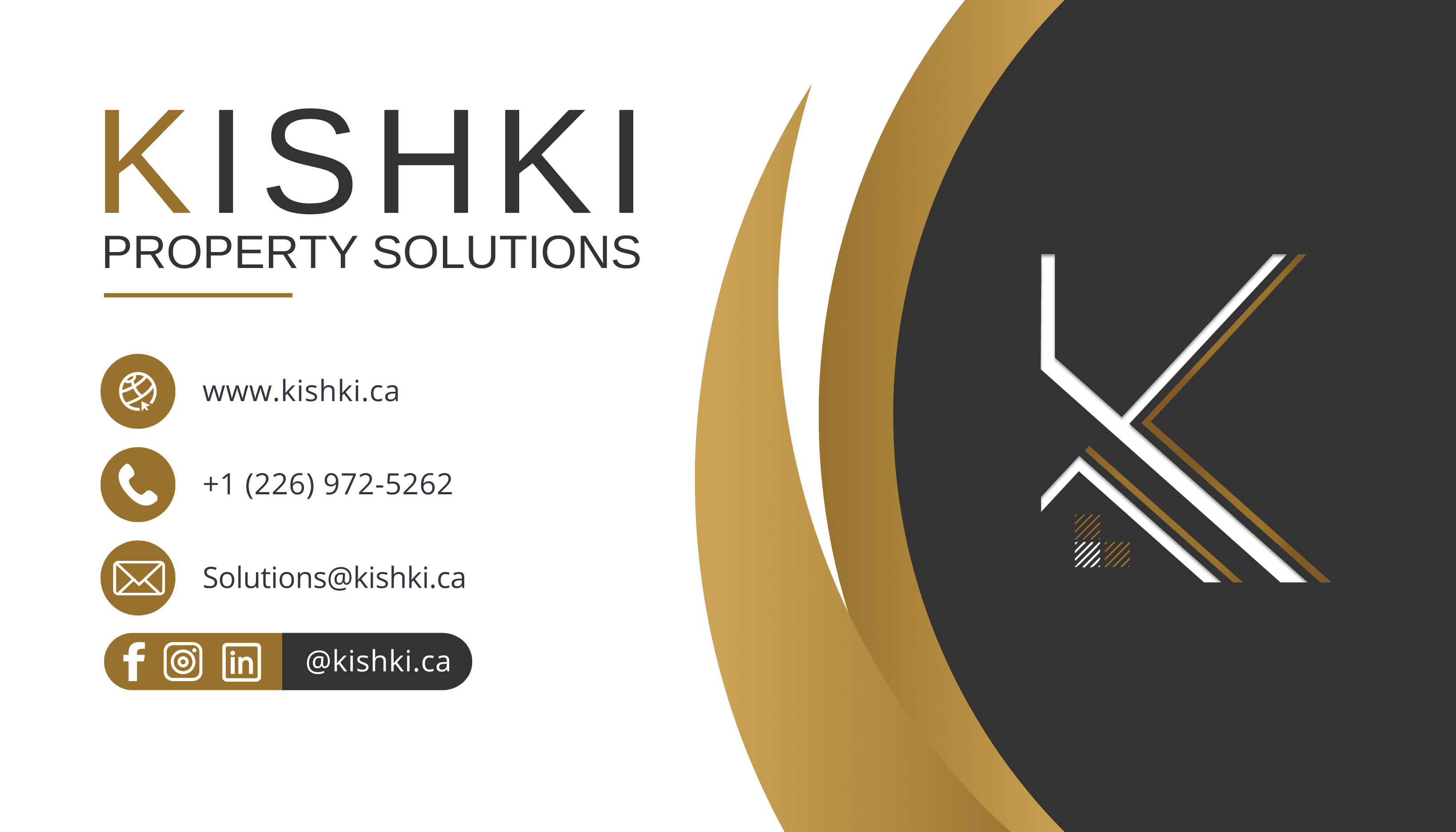 Kishki Business Card Front